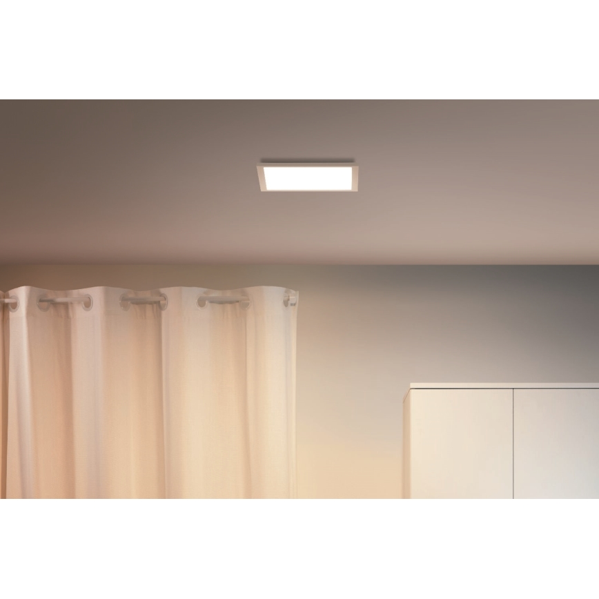 WiZ - LED Dimbar taklampa SUPERSLIM LED/12W/230V 2700-6500K Wi-Fi vit
