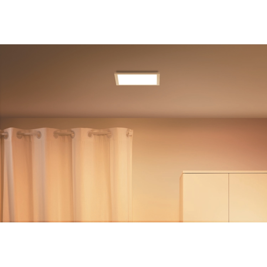 WiZ - LED Dimbar taklampa SUPERSLIM LED/12W/230V 2700-6500K Wi-Fi vit
