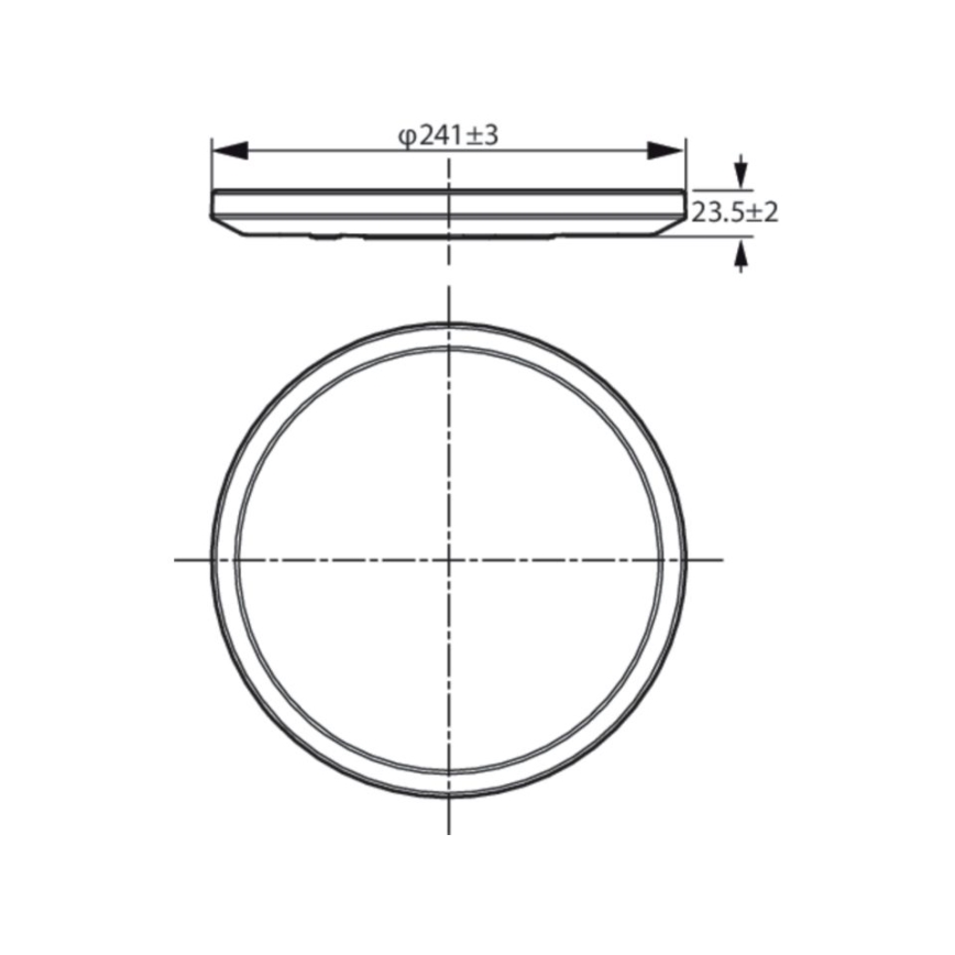 WiZ - LED Dimbar taklampa SUPERSLIM LED/14W/230V 2700-6500K Wi-Fi vit