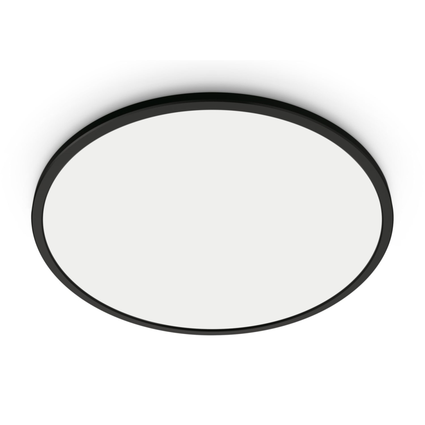 WiZ - LED Dimbar taklampa  SUPERSLIM LED/14W/230V 2700-6500K Wi-Fi svart