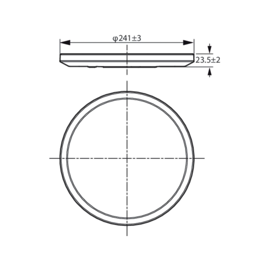 WiZ - LED Dimbar taklampa  SUPERSLIM LED/14W/230V 2700-6500K Wi-Fi svart