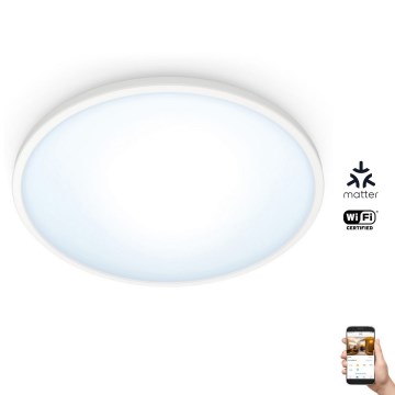 WiZ - LED Dimbar taklampa SUPERSLIM LED/16W/230V 2700-6500K Wi-Fi