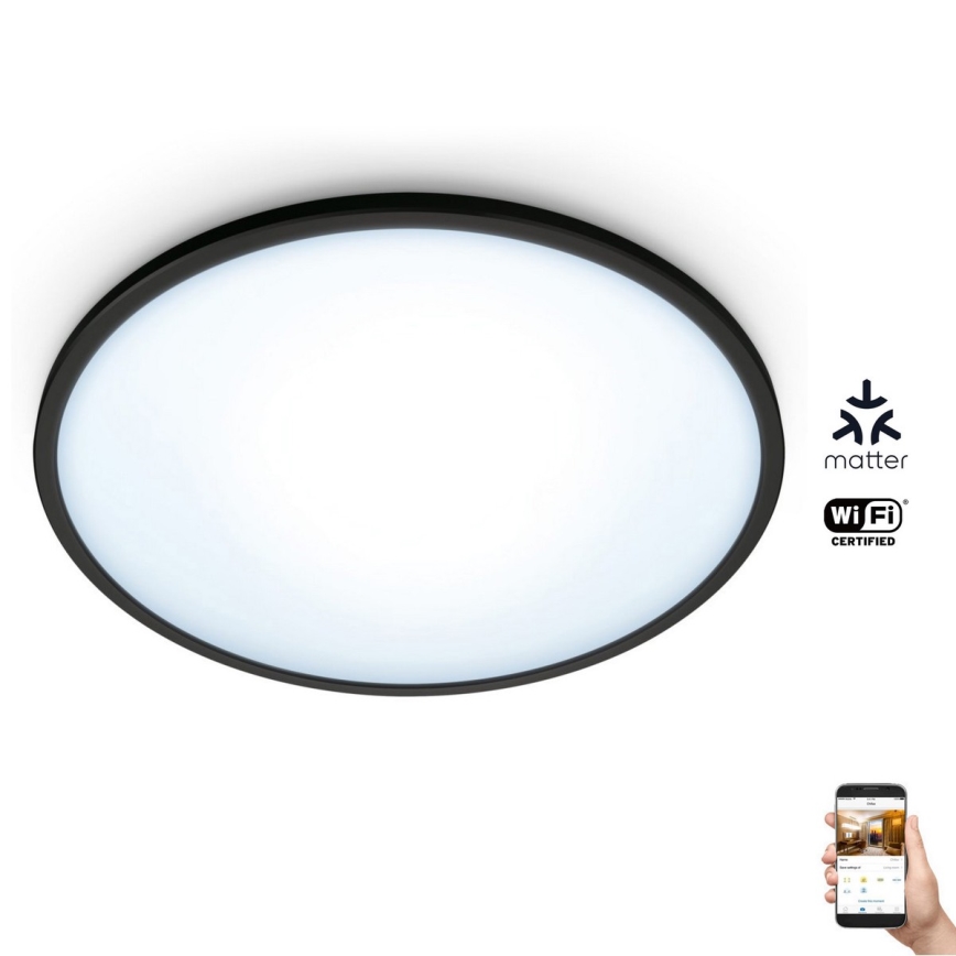 WiZ - LED Dimbar taklampa SUPERSLIM LED/16W/230V 2700-6500K Wi-Fi