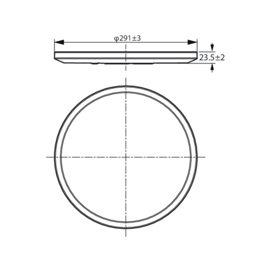 WiZ - LED Dimbar taklampa SUPERSLIM LED/16W/230V 2700-6500K Wi-Fi