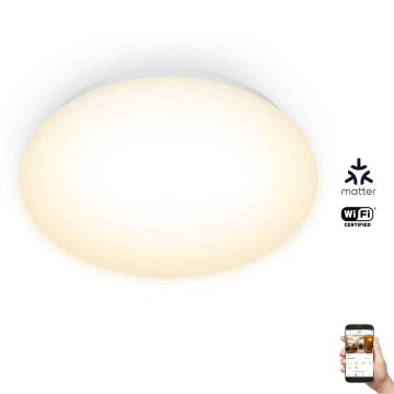 WiZ - LED Dimbar taklampa SUPERSLIM LED/17W/230V 2700K Wi-Fi