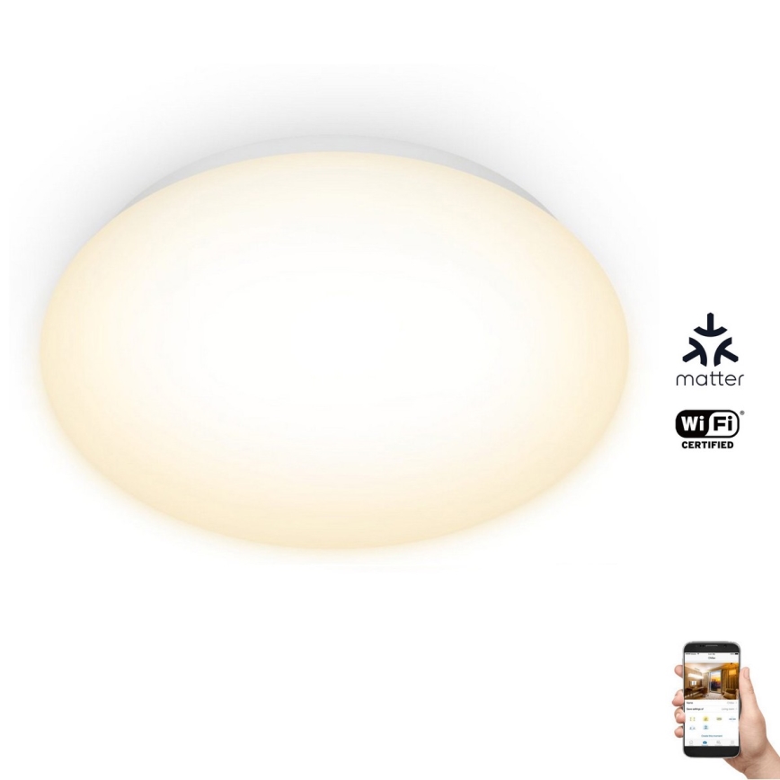 WiZ - LED Dimbar taklampa SUPERSLIM LED/17W/230V 2700K Wi-Fi