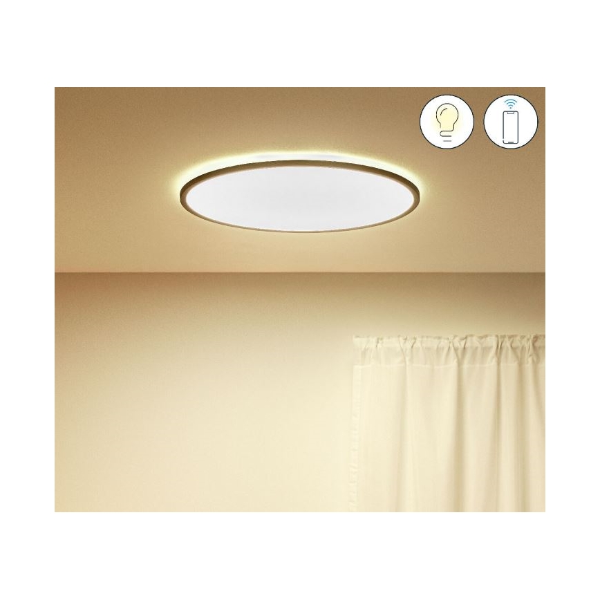 WiZ - LED Dimbar taklampa SUPERSLIM LED/32W/230V 2700-6500K Wi-Fi svart