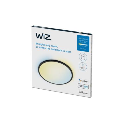 WiZ - LED Dimbar taklampa SUPERSLIM LED/32W/230V 2700-6500K Wi-Fi svart