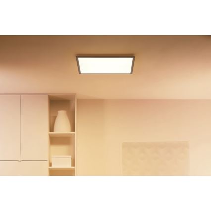 WiZ - LED Dimbar taklampa SUPERSLIM LED/36W/230V 2700-6500K Wi-Fi svart