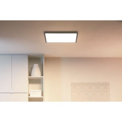 WiZ - LED Dimbar taklampa SUPERSLIM LED/36W/230V 2700-6500K Wi-Fi svart