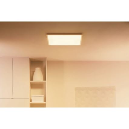 WiZ - LED Dimbar taklampa SUPERSLIM LED/36W/230V 2700-6500K Wi-Fi vit