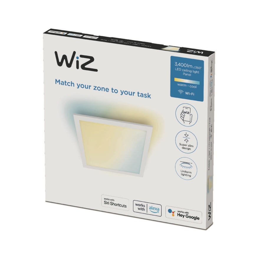 WiZ - LED Dimbar taklampa SUPERSLIM LED/36W/230V 2700-6500K Wi-Fi vit
