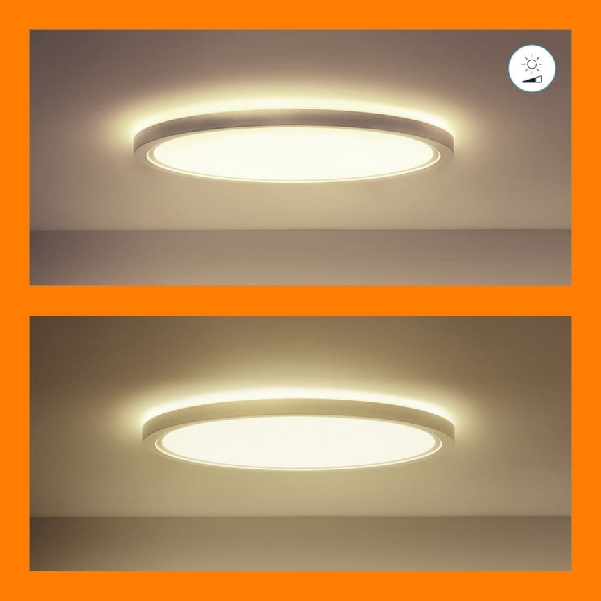 WiZ - LED RGB dimbar taklampa SUPERSLIM LED/22W/230V 2700-6500K Wi-Fi vit