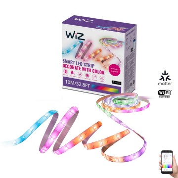 WiZ - LED RGBIC Dimbar remsa 10m LED/21W/230V 2700-6500K Wi-Fi