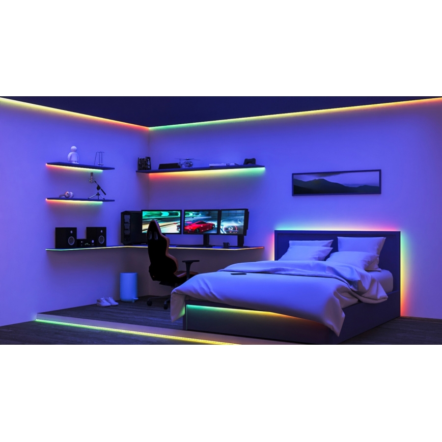 WiZ - LED RGBIC Dimbar remsa 10m LED/21W/230V 2700-6500K Wi-Fi