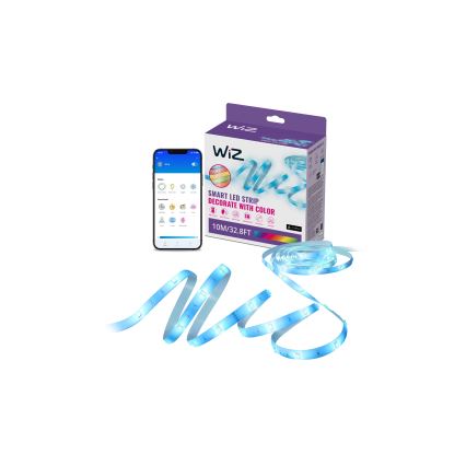WiZ - LED RGBW dimbar remsa 10m LED/12W/230V 2700-6500K Wi-Fi