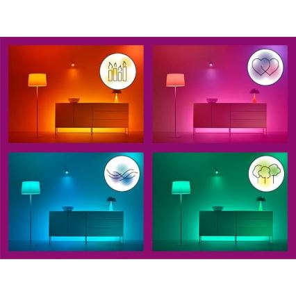 WiZ - LED RGBW dimbar remsa 3m LED/24W/230V 2700-5000K Wi-Fi