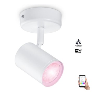 WiZ - LED RGBW Dimbar spotlight IMAGEO 1xGU10/4,9W/230V CRI 90 Wi-Fi vit