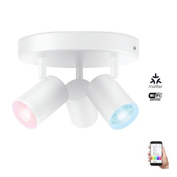 WiZ - LED RGBW Dimbar spotlight IMAGEO 3xGU10/4,9W/230V 2200-6500K Wi-Fi CRI 90 vit