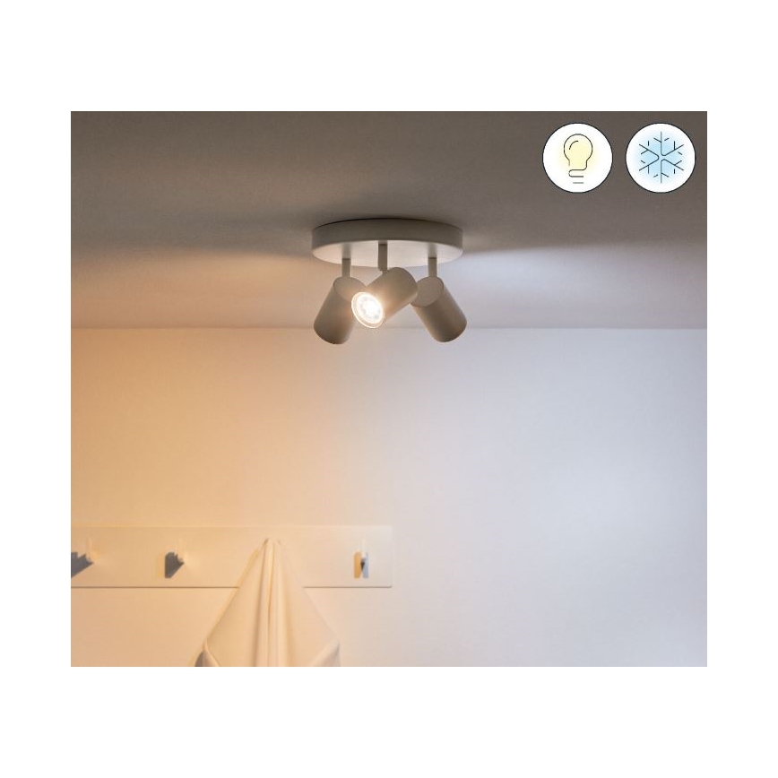 WiZ - LED RGBW Dimbar spotlight IMAGEO 3xGU10/4,9W/230V 2200-6500K Wi-Fi CRI 90 vit