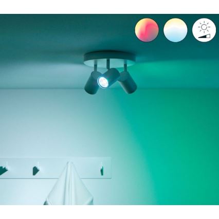 WiZ - LED RGBW Dimbar spotlight IMAGEO 3xGU10/4,9W/230V 2200-6500K Wi-Fi CRI 90 vit