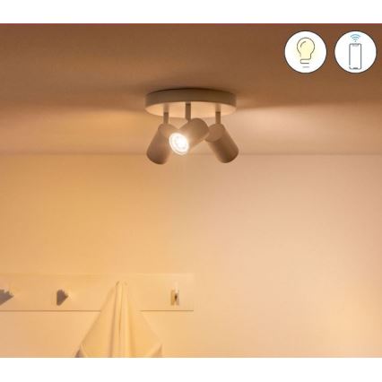 WiZ - LED RGBW Dimbar spotlight IMAGEO 3xGU10/4,9W/230V 2200-6500K Wi-Fi CRI 90 vit