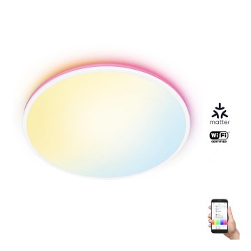 WiZ - LED RGBW Dimbar taklampa RUNE LED/21W/230V 2700-6500K Wi-Fi vit
