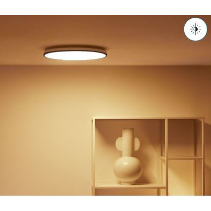 WiZ - LED RGBW Dimbar taklampa RUNE LED/21W/230V 2200-6500K Wi-Fi svart