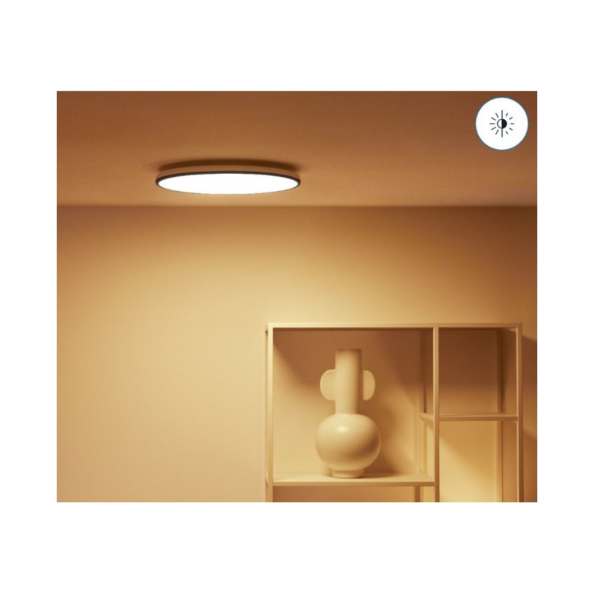 WiZ - LED RGBW Dimbar taklampa RUNE LED/21W/230V 2200-6500K Wi-Fi svart
