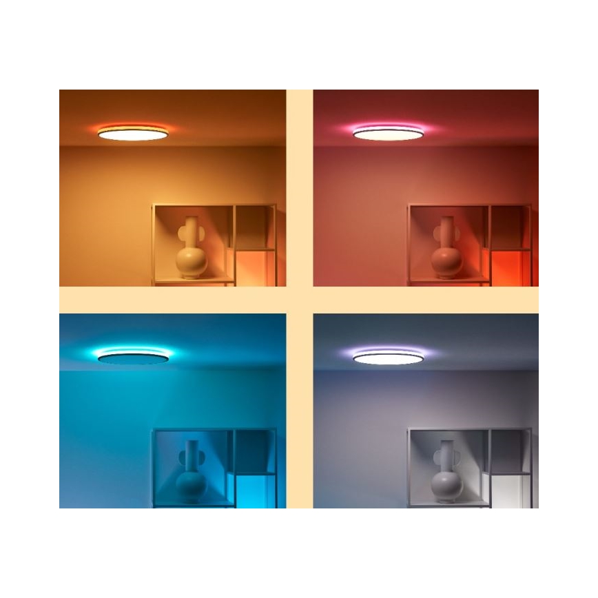 WiZ - LED RGBW Dimbar taklampa RUNE LED/21W/230V 2200-6500K Wi-Fi svart