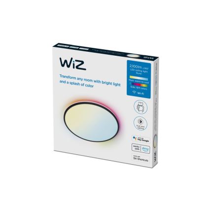WiZ - LED RGBW Dimbar taklampa RUNE LED/21W/230V 2200-6500K Wi-Fi svart