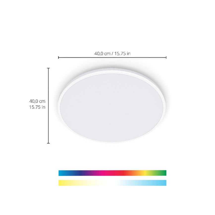WiZ - LED RGBW Dimbar taklampa RUNE LED/21W/230V 2700-6500K Wi-Fi vit