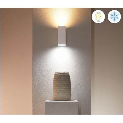 WiZ - LED RGBW Dimbar vägglampa UP&DOWN 2xGU10/4,7W/230V 2200-6500K Wi-Fi CRI 90 vit