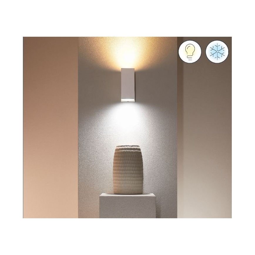 WiZ - LED RGBW Dimbar vägglampa UP&DOWN 2xGU10/4,7W/230V 2200-6500K Wi-Fi CRI 90 vit