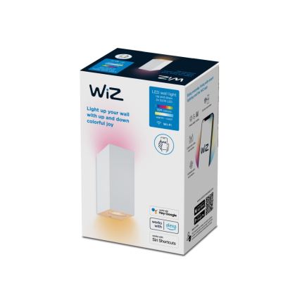 WiZ - LED RGBW Dimbar vägglampa UP&DOWN 2xGU10/4,7W/230V 2200-6500K Wi-Fi CRI 90 vit