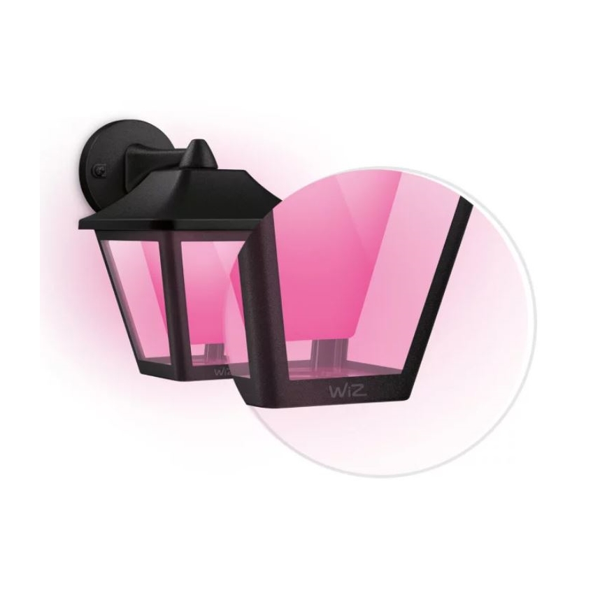 WiZ - LED RGBW Dimbar vägglampa utomhus LED/9,5W/230V 2700-5000K IP44 Wi-Fi