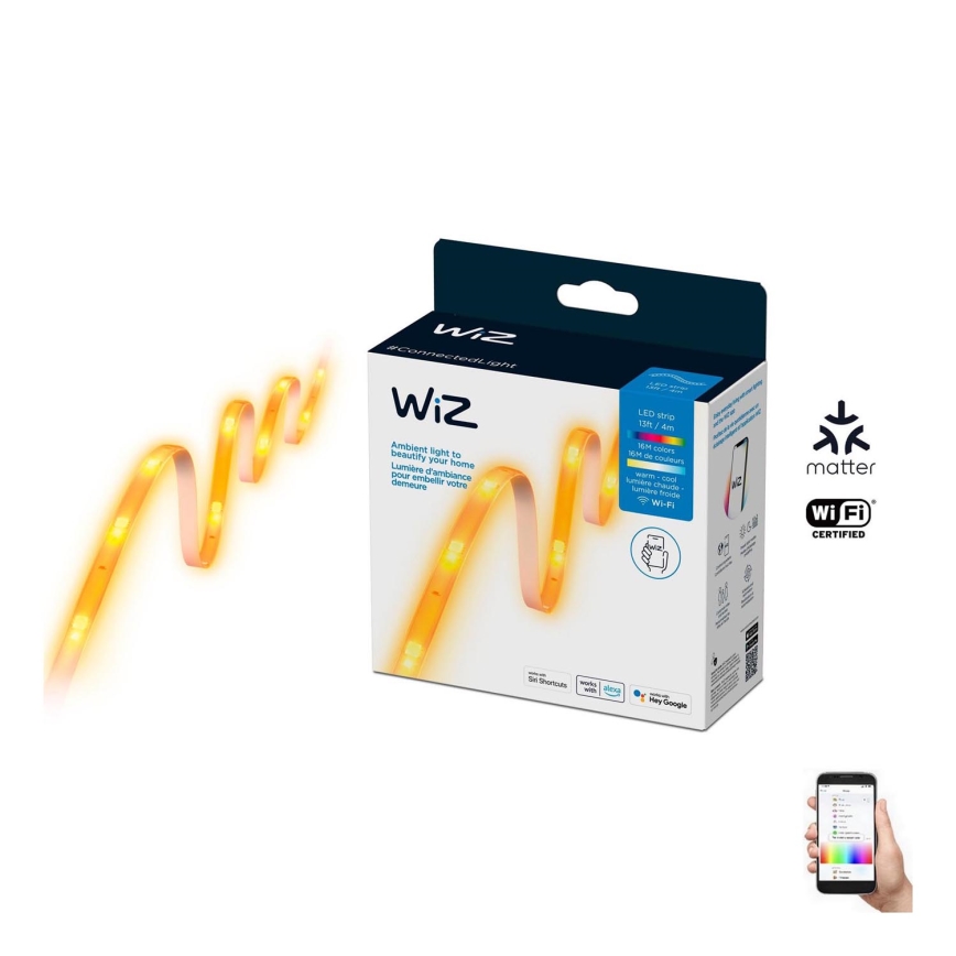 WiZ - LED RGBW Ljusreglerad list 4m LED/13W/230V 2700-6500K Wi-Fi
