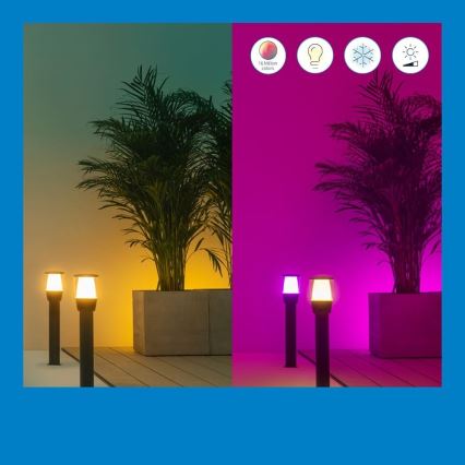 WiZ - LED RGBW Ljusreglerad utomhus lampa ELPAS LED/4,8W/12/230V 2700-5000K IP65 Wi-Fi
