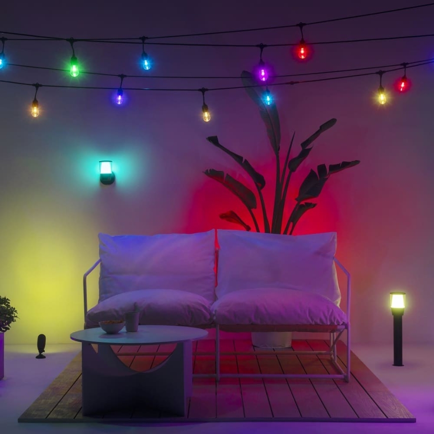 WiZ - LED RGBW Ljusreglerad utomhus lampa ELPAS LED/4,8W/12/230V 2700-5000K IP65 Wi-Fi