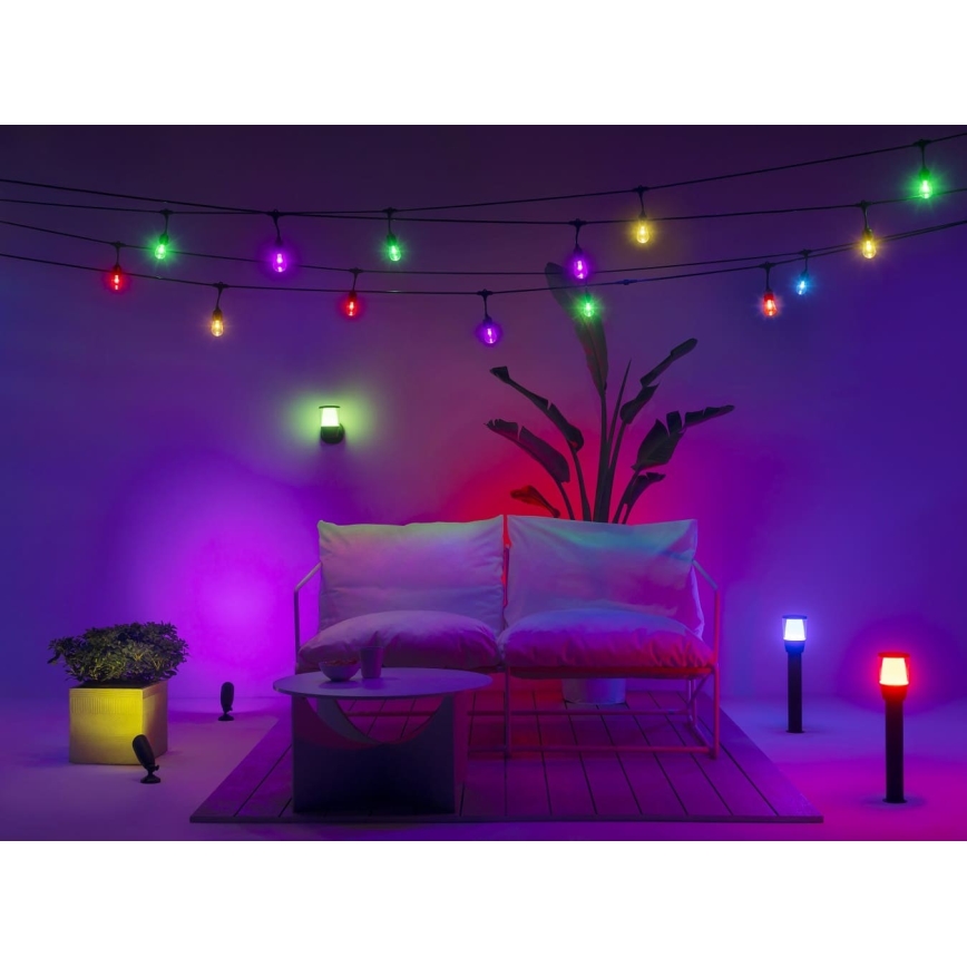 WiZ - LED RGBW Ljusreglerad utomhus lampa ELPAS LED/4,8W/12/230V 2700-5000K IP65 Wi-Fi