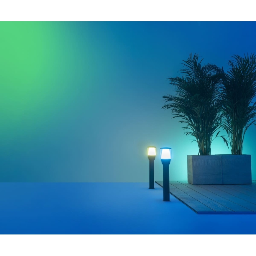 WiZ - LED RGBW Ljusreglerad utomhus lampa ELPAS LED/4,8W/12/230V 2700-5000K IP65 Wi-Fi