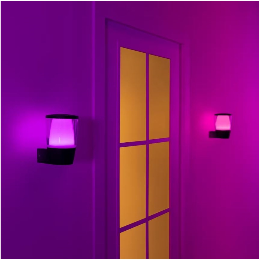 WiZ - LED RGBW Dimbar vägglampa utomhus ELPAS LED/8,5W/230V 2700–5000K IP44 Wi-Fi