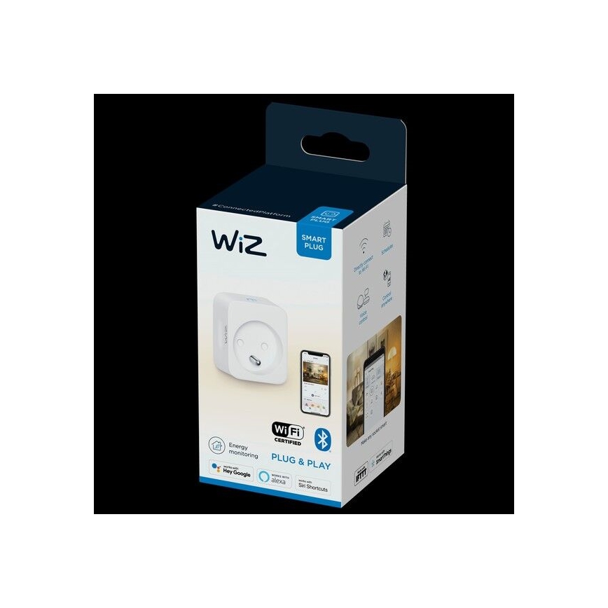WiZ - Smart uttag E 2300W + effektmätare Wi-Fi