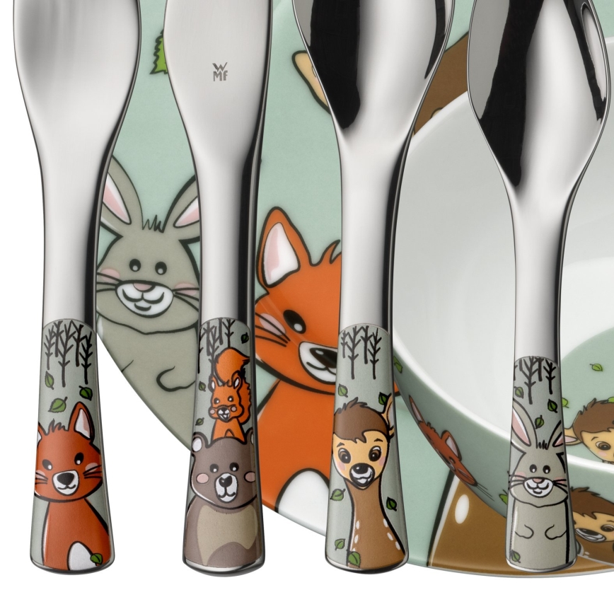 WMF - Barnservis och bestickset FOREST FRIENDS 6st