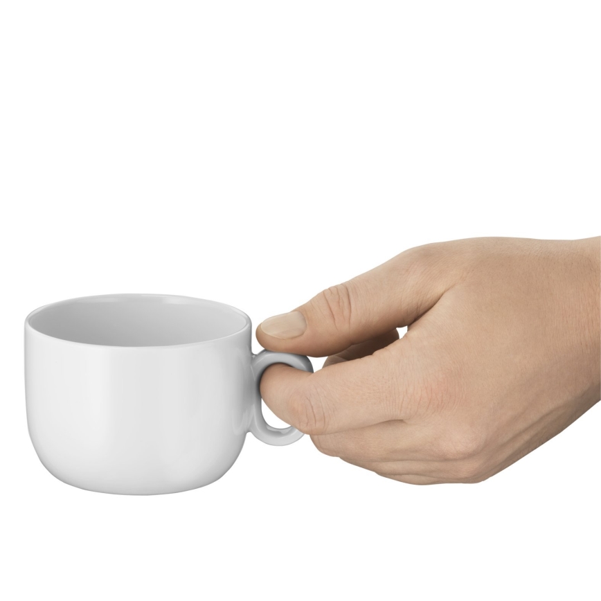 WMF - KIT 2x Cappuccinokopp med fat BARISTA 160 ml vit