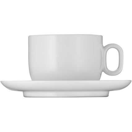 WMF - KIT 2x Cappuccinokopp med fat BARISTA 160 ml vit