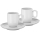 WMF - KIT 2x Espressokopp med underlägg BARISTA vit