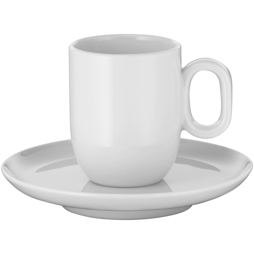 WMF - KIT 2x Espressokopp med underlägg BARISTA vit