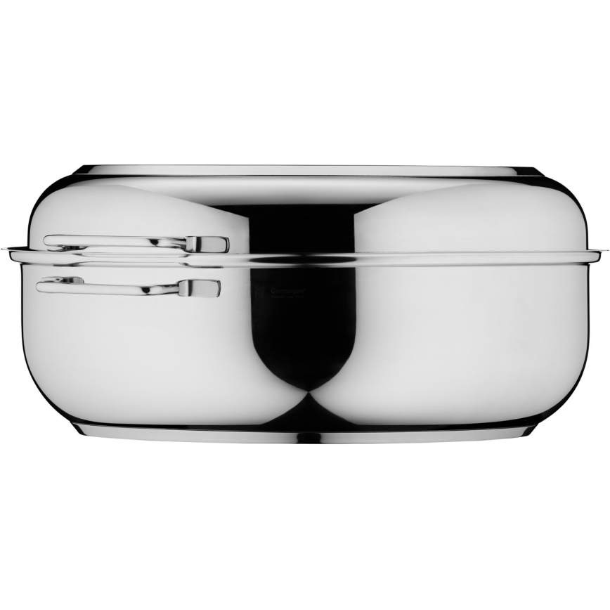 WMF - Oval stekpanna med lock  41x28,5 x18 cm rostfri