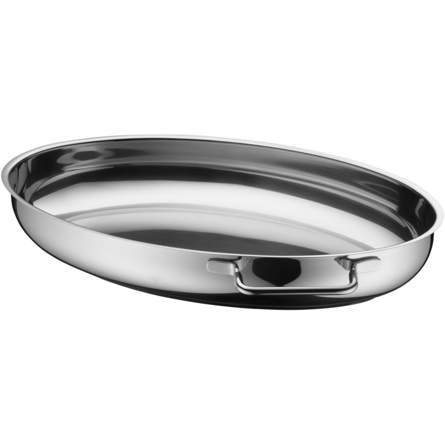 WMF - Oval stekpanna med lock  41x28,5 x18 cm rostfri